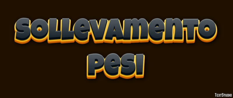 Sollevamento pesi Effetto testo