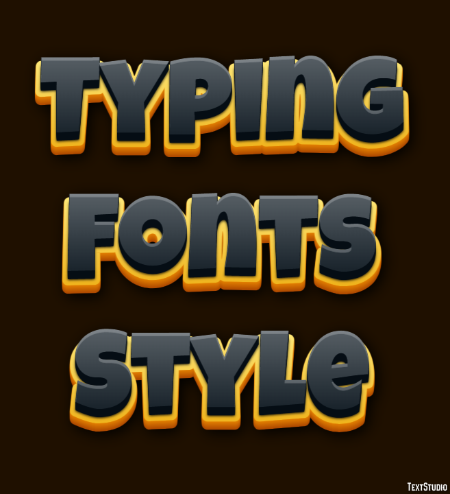 Typing Fonts Style テキスト効果