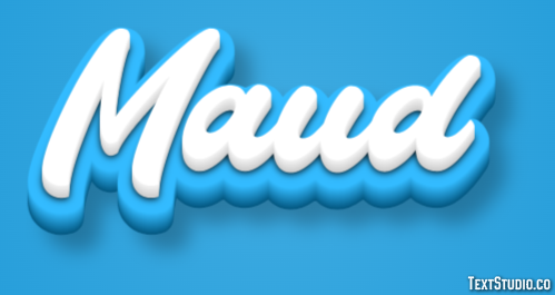 Maud Texteffekt