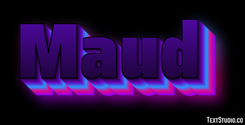 Maud Texteffekt