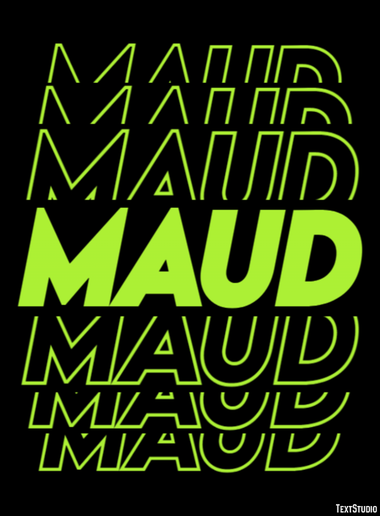 Maud Texteffekt