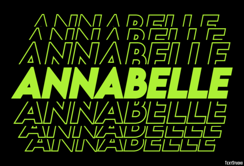 Annabelle テキスト効果