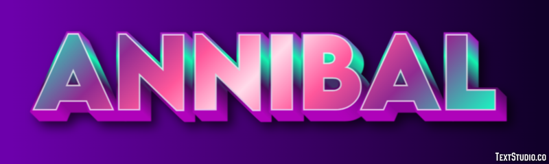 Annibal Text Effect