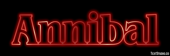 Annibal Text effect