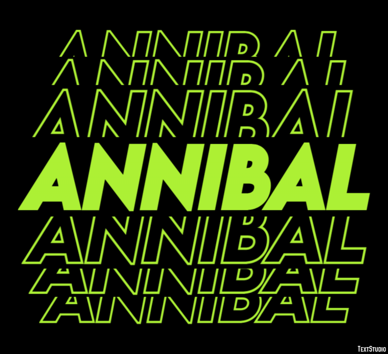 Annibal Text Effect