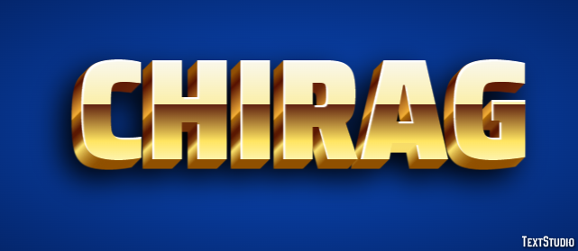 Chirag Эффект текста