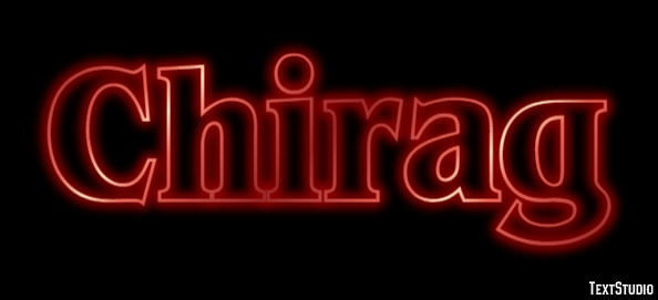 Chirag Эффект текста