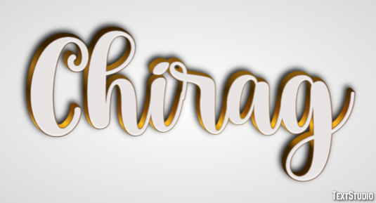 Chirag テキスト効果