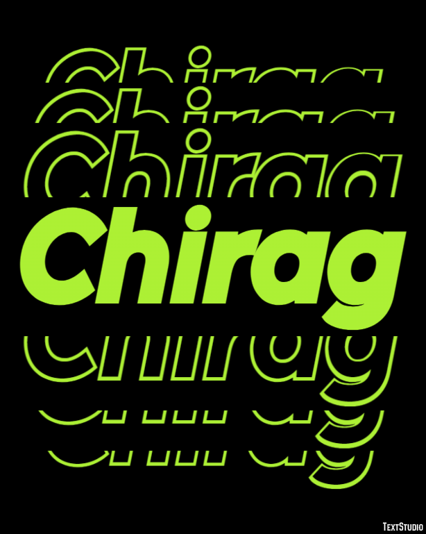 Chirag Text Effect