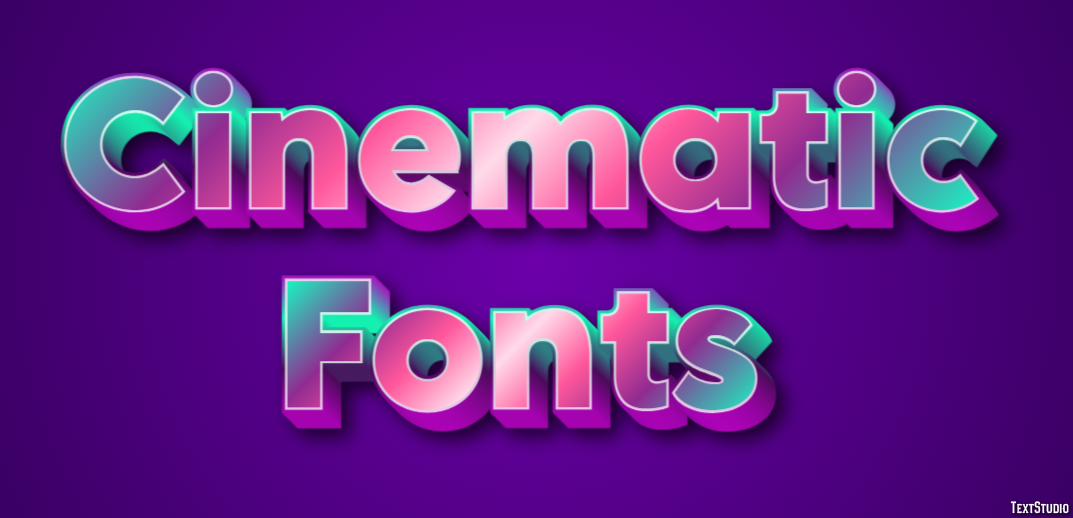 Cinematic Fonts Text Effect