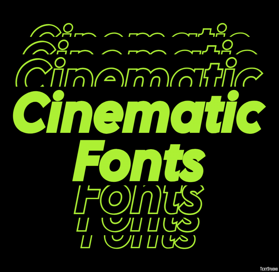 Cinematic Fonts Text Effect