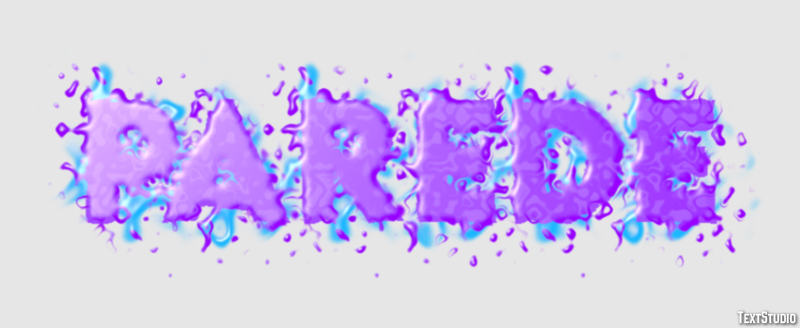 Parede Efeito do texto