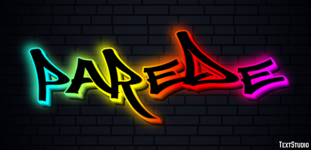 Parede Efeito do texto