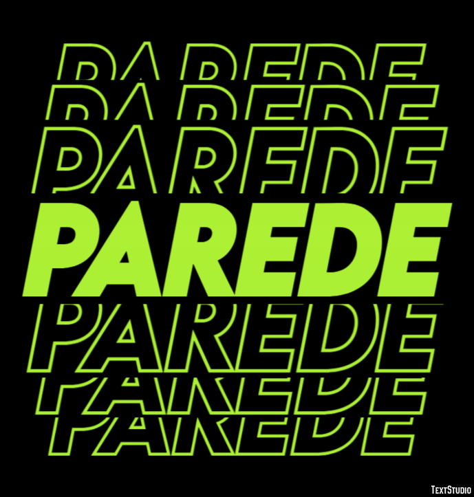 Parede Efeito do texto