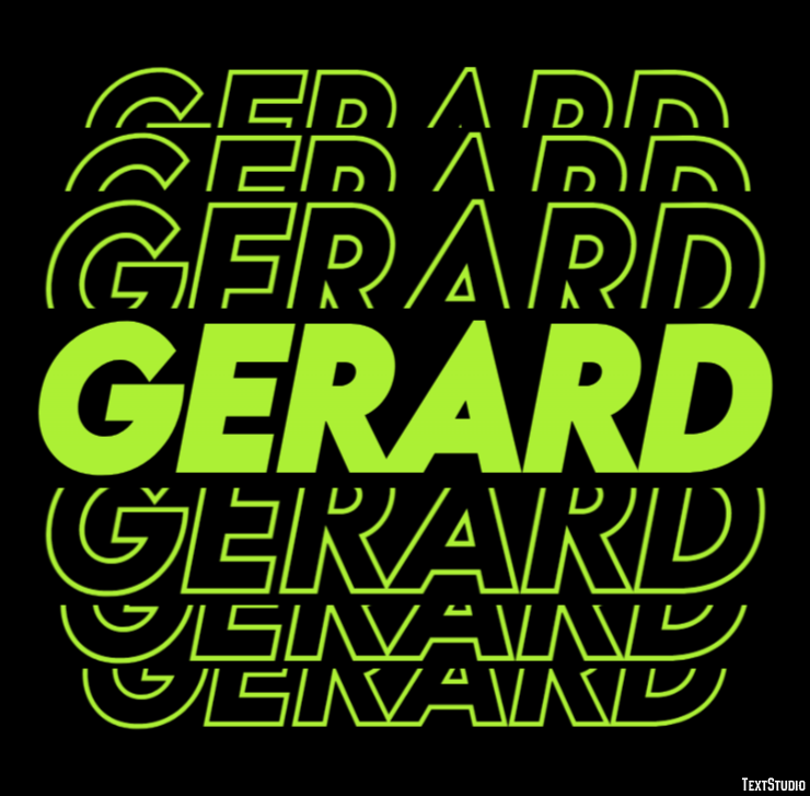 Gerard Efeito de texto