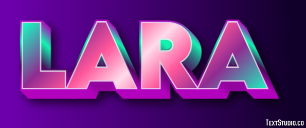 Lara Texteffekt