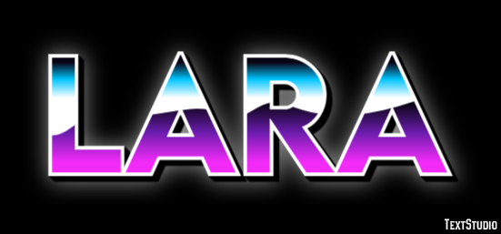Lara テキスト効果