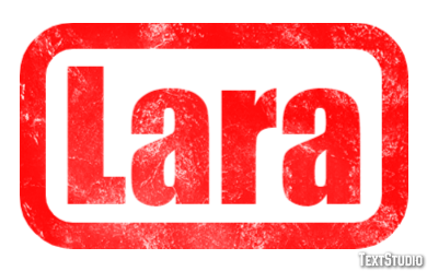 Lara Texteffekt