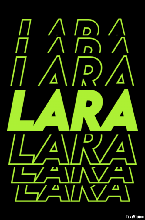 Lara テキスト効果