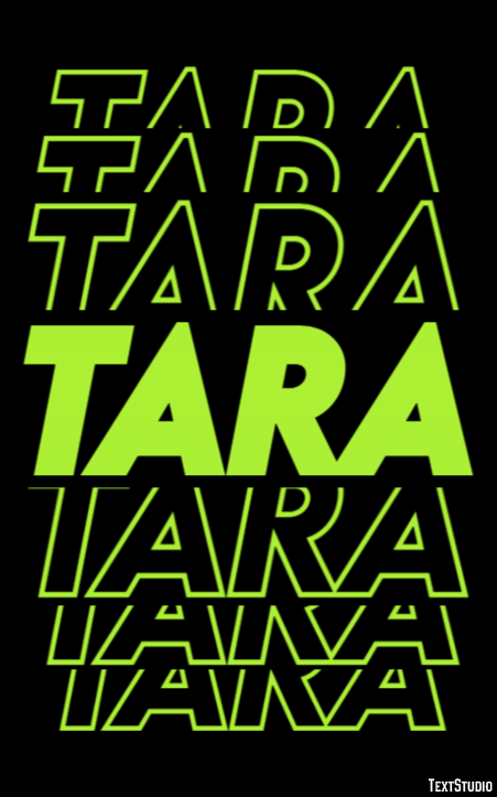 Tara Efecto de Texto