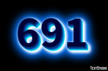 691 Эффект текста
