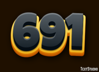 691 Эффект текста