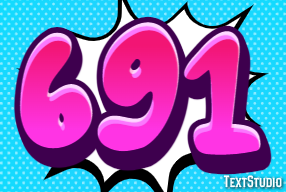691 Эффект текста