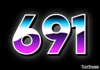 691 Эффект текста