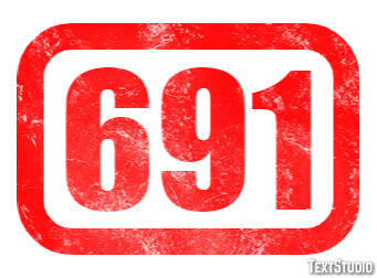 691 Эффект текста