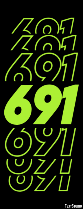 691 Эффект текста