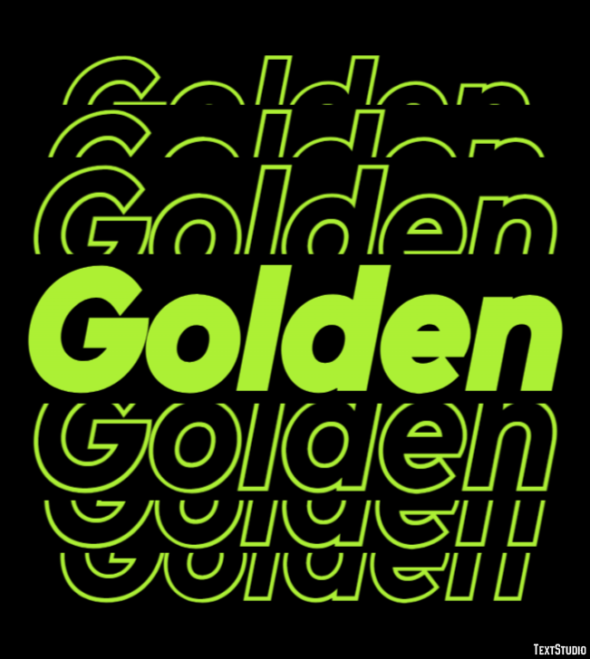 Golden テキスト効果