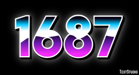 1687 Эффект текста