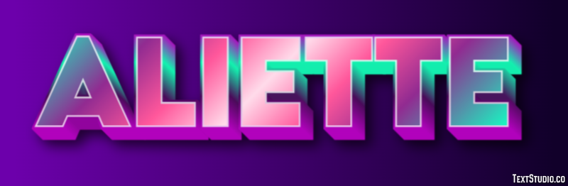 Aliette Efecto de texto