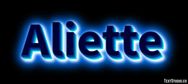 Aliette Efecto de texto