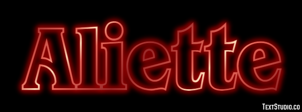 Aliette Efecto de texto