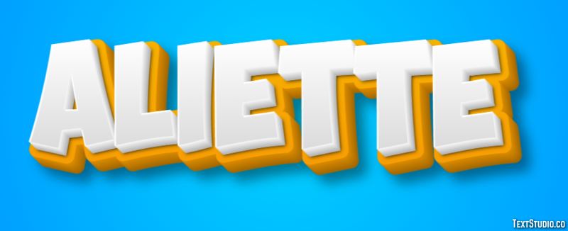 Aliette Efecto de texto