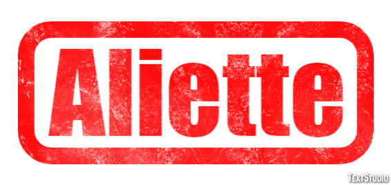 Aliette Efecto de texto