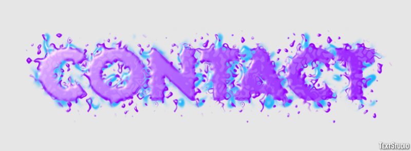 Contact Text Effect
