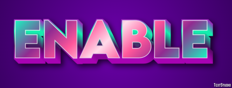 Enable Text Effect
