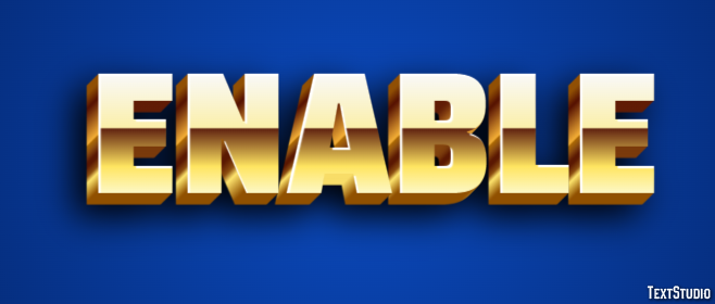 Enable Text Effect