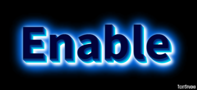 Enable Text Effect