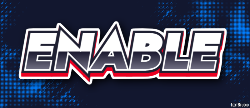 Enable Text Effect