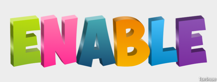 Enable Text Effect