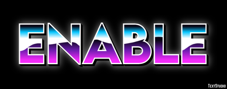 Enable Text Effect
