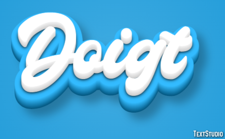 Doigt テキスト効果