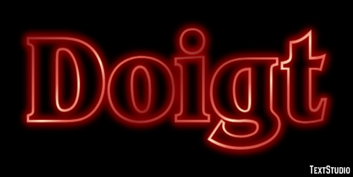 Doigt テキスト効果