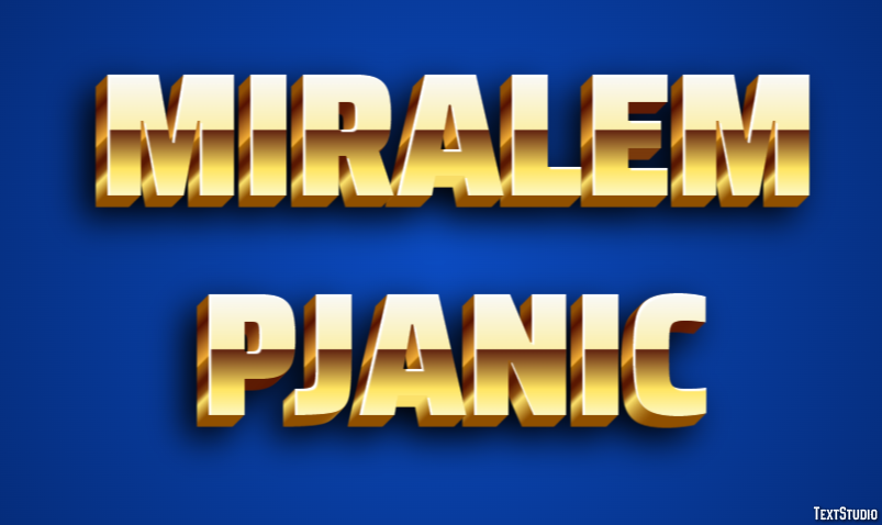 Miralem Pjanic Efeito de texto