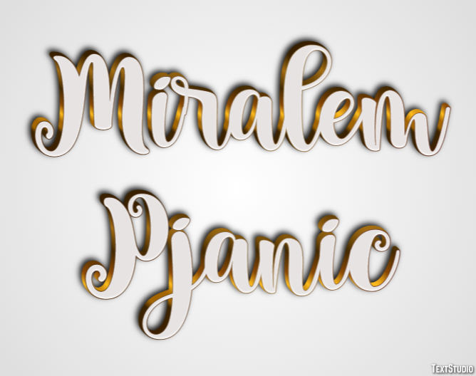 Miralem Pjanic Efeito de texto