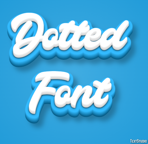 Dotted Font Metin Efekti