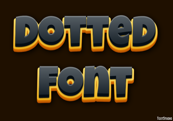 Dotted Font Metin Efekti